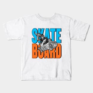 Coolest Skater Boy - Version 02 Kids T-Shirt